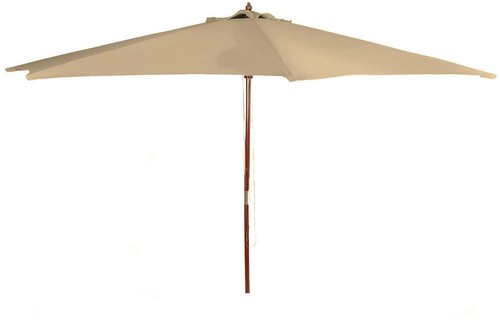 Holz sonnenschirm natur - 3m,