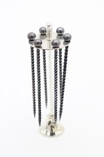 6x alte Hutnadeln mit Ständer