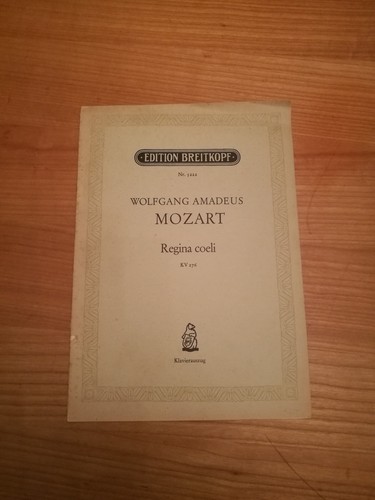 Noten mozart regina - noten., mozart.