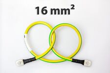 Erdungskabel H07V-K grün/gelb 16 mm2 qmm fertig verpresst 0,1 bis 20 Meter lang