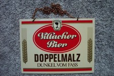 zapfhahnschild brauerei villacher villach doppelmalz dunkel werbeschild bier faß