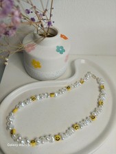 Smiley halskette muschelperlen - halskette,