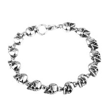 Adjustable Skull Head Bracelet