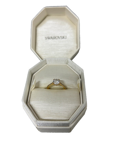 Ring damen swarovski gold - ring, swarovski;