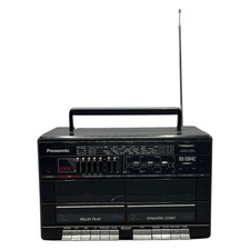 Panasonic RX-CW43 Stereo Radio Boombox Doppel-Kassettendeck Ghettoblaster 90er