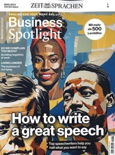 Business Spotlight, 08/2025: How to write a great speech   ++wie neu++