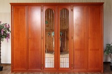 Nr.1958a Musterring Kleiderschrank Kirsche Frontmassiv