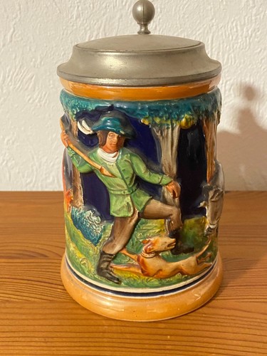 Bierkrug zinndeckel - bierkrug, m.