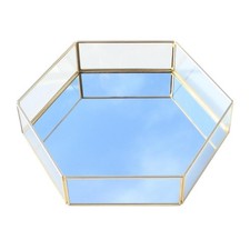 Hexagon-Glas-Terrarium-Behält