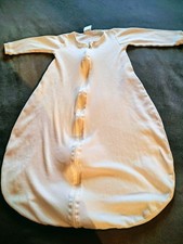 Baumwolle Innen  Schlafsack,  weiß  86/92 Dino, langer Arm