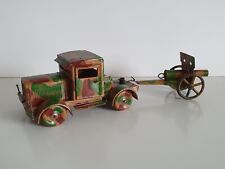 Elastolin Lineol Tippco LKW Schlepper Kanone Uhrwerk Blechspielzeug Militär WK