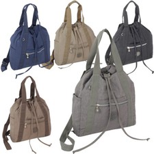 2 in 1 Rucksack Tasche Damen City Daypack sehr leicht Nylon bequem- in 6 Farben