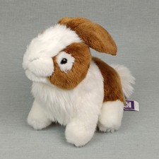 Karstadt Kuschelwuschel Hase sitzend ❤️ Kuscheltier Stofftier Plüsch  Braun Weiß