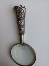 Antike Lupe Mit Einem Verzierten Griff