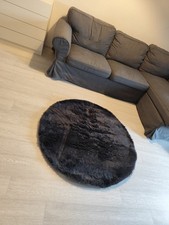 Runder Hochflour Teppich  120cm