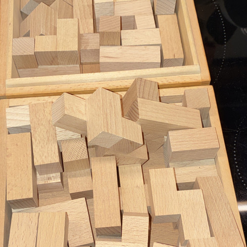 Holzbauklötze set - holzbauklötze,