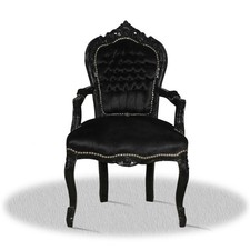 Barock stuhl schwarz Esstisch modern antik repro look klassich black luxus