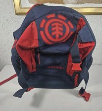 Element Rucksack Blau Rot Vintage