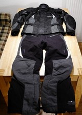 Probiker Air Vent Motorradkombi Jacke Hose Damen Gr 36/S Schwarz Weiß Protektor