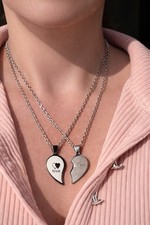 Partnerkette Herz geteilt