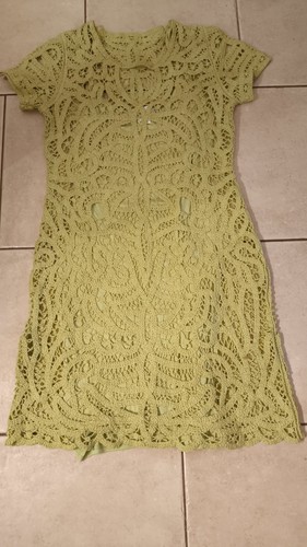 Schönes häkelkleid grün - häkelkleid,,
