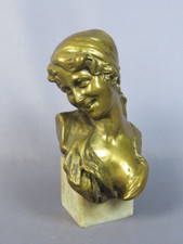 Skulptur Messing Frau Statue
