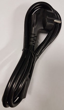 Netz-Stromkabel Kaltgerätestecker Computer Monitor Drucker PC 1,8-2m Winkel