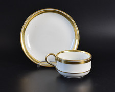 Alt Wien Porzellan Tasse Biedermeier Sammeltasse vergoldet