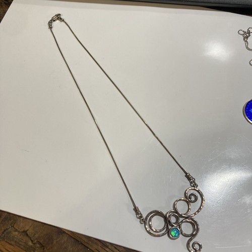 925 golan opal - opal, halskette