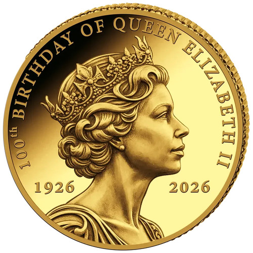 Goldmünze queen elizabeth - queen, ii