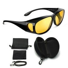 FALINGO Nachtsichtbrille Überziehbrille Autofahrbrille NIGHT EDITION UV 380