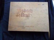 ALTE ASBACH- URALT HOLZDOSE