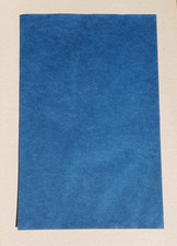 je 15-er Block Bütten-Papier, Karton blau 70 cm x 45 cm, Dicke ca. 0,165 mm