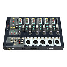 Pro 7-Kanal Audio Mixer Bluetooth USB Sound Verstärker Konsole Mischpult Console