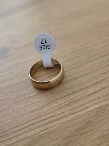 Gold ring karat vergoldet - 14,