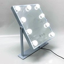 Hansong Make-up-Spiegel mit Lichtern, Hollywood-Spiegel mit 3 Farben und 9