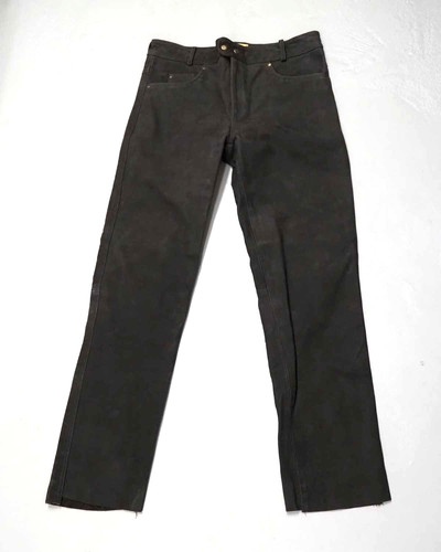 Nubuk leder lederjeans lange - nubuk,