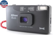 【Fast neuwertig】 Nikon AF600 schwarze analoge Panorama-Kompaktkamera 35 mm...