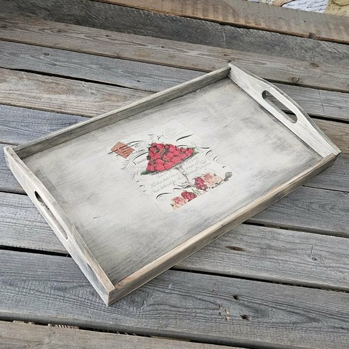 Vintage holztablett 50x30 - 50x30, cm