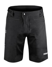 FORCE Shorts FORCE MTB-11 schwarz, mit Innenhose & Gel Pad
