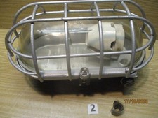 DDR Bunkerlampe, Wand und Deckenlampe, Schildkrötenlampe, Gitterlampe, DDR