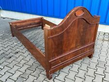 ANTIKES BETTGESTELL FRÜH BIEDERMEIER UM 1820 MAHAGONI FURNIER