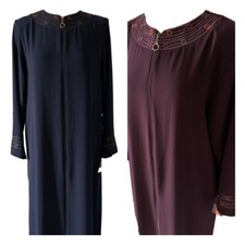 Ferace Fermuarli Abaya Muslima