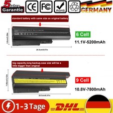6/9 Cell Akku Für Lenovo IBM