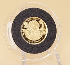 100 Franc Niger 2025 - Jules Verne - 1/100 oz Gold 999 Proof / Proof - 3500 Ex.