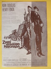 Zwei dreckige Halunken / EA-Werberatschlag 1970 / Henry Fonda, Kirk Douglas