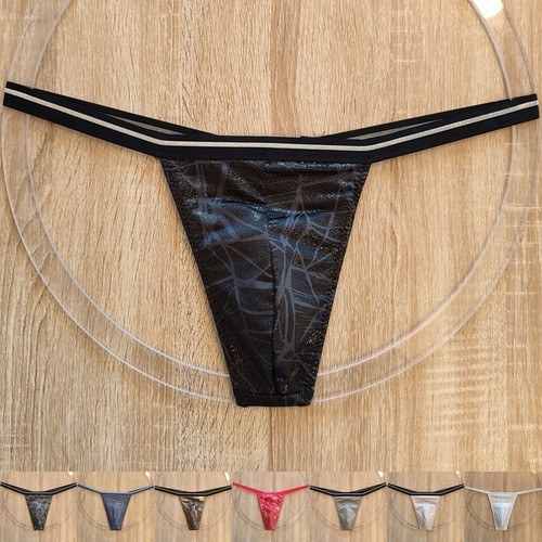 Herren string glänzend uni - herren,