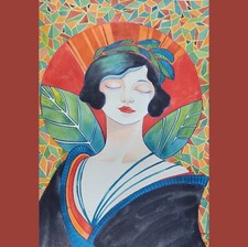 Colors of Autumn.  Art Deco