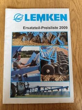 LEMKEN Ersatzteil Preisliste 2009 Anbaugeräte Traktor schlepper  K23