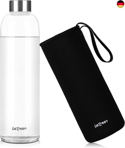 Glasflasche liter mit - 1,